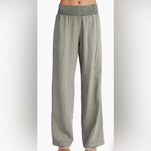 Bella Dahl Smocked Waist Wide Leg Pant